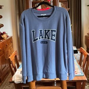 Casual Blue 'Lake Life' Sweatshirt